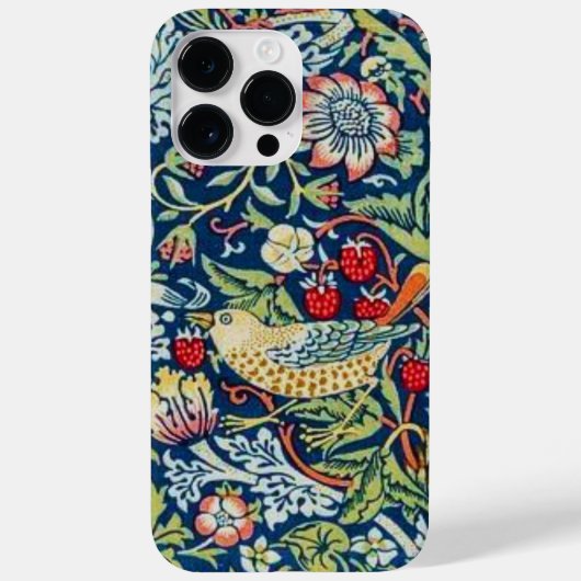 William Morris Erdbeerdieb-Vogel Case-Mate iPhone Hülle (Rückseite)