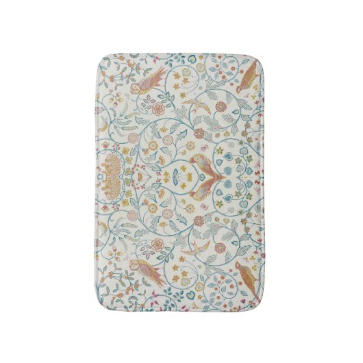 William Morris - Eule und Berries Badematte (Vorderseite Vertikal)