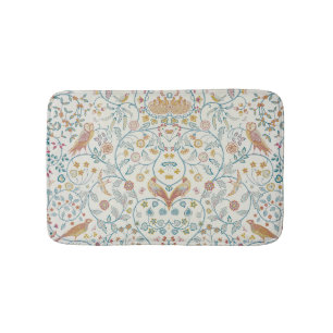 William Morris - Eule und Berries Badematte