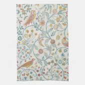 William Morris - Eule und Berries Geschirrtuch (Vertikal)
