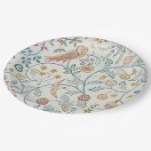 William Morris - Eule und Berries Pappteller (Schrägansicht)