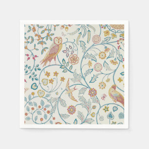 William Morris - Eule und Berries Serviette