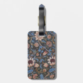 William Morris Evenlode Textil Floral Kunst Gepäckanhänger (Rückseite vertikal)