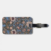 William Morris Evenlode Textil Floral Kunst Gepäckanhänger (Rückseite horizontal)