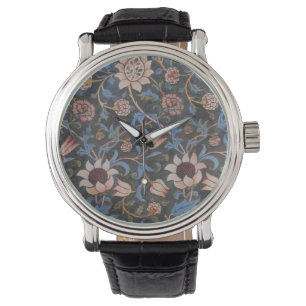 William Morris Evenlode Textile Floral Art Armbanduhr