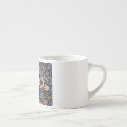 William Morris Evenlode Textile Floral Art Espressotasse (Rechts)