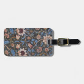 William Morris Evenlode Textile Floral Art Gepäckanhänger (Vorderseite horizontal)