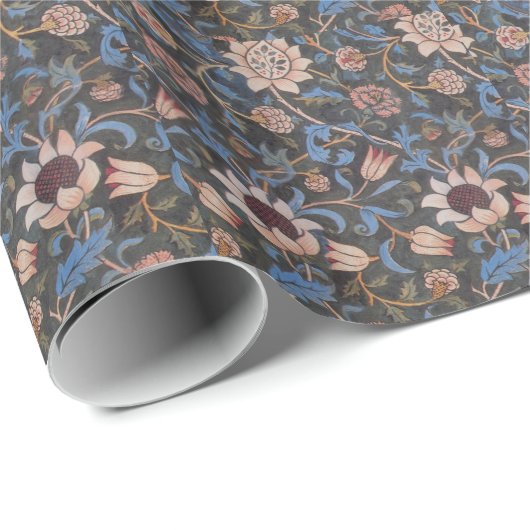 William Morris Evenlode Textile Floral Art Geschenkpapier (Rolleneckpunkt)