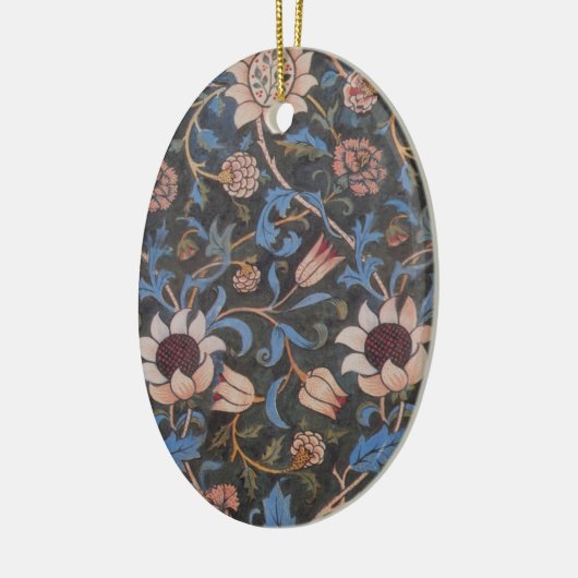 William Morris Evenlode Textile Floral Art Keramikornament (Links)