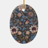 William Morris Evenlode Textile Floral Art Keramikornament (Vorne)