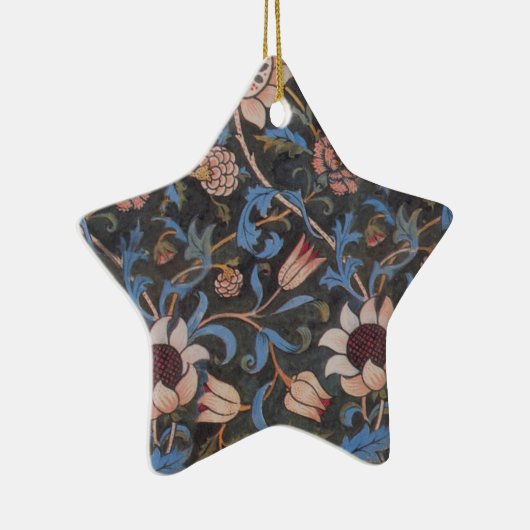 William Morris Evenlode Textile Floral Art Keramikornament (Rechts)