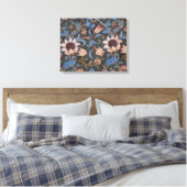 William Morris Evenlode Textile Floral Art Leinwanddruck (Insitu (Schlafzimmer))
