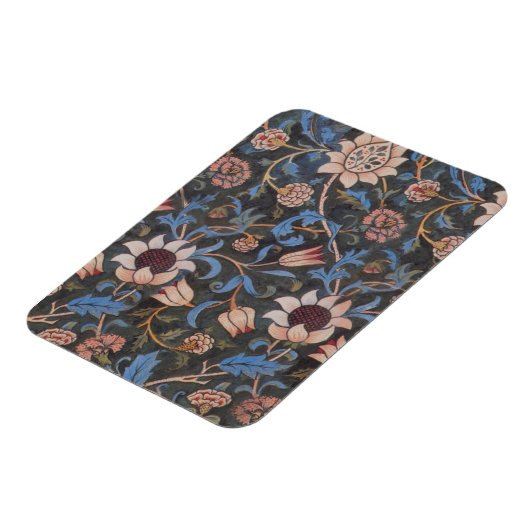 William Morris Evenlode Textile Floral Art Magnet (Linke Seite)