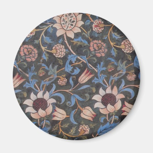 William Morris Evenlode Textile Floral Art Magnet (Vorne)