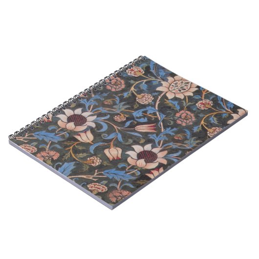William Morris Evenlode Textile Floral Art Notizblock (Linke Seite)