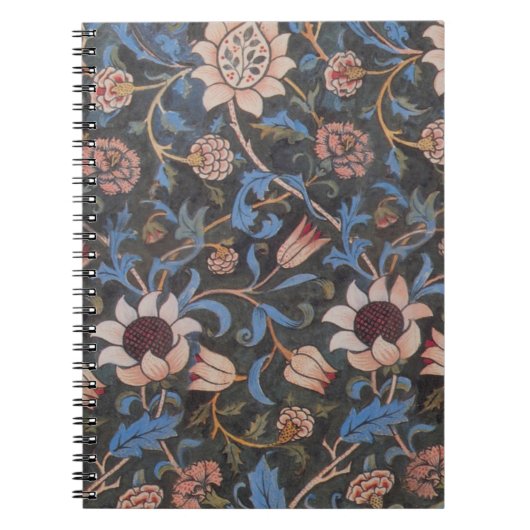 William Morris Evenlode Textile Floral Art Notizblock (Vorderseite)