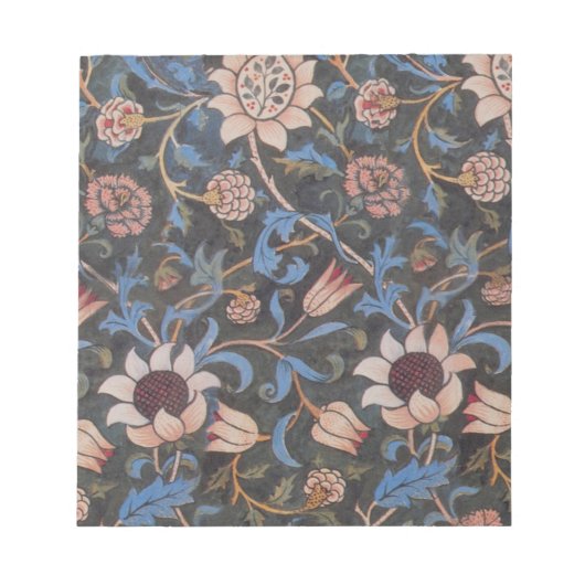 William Morris Evenlode Textile Floral Art Notizblock (Vorderseite)