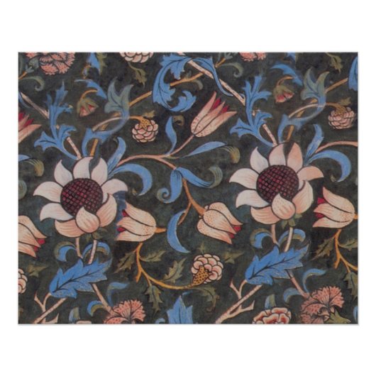 William Morris Evenlode Textile Floral Art Poster (Vorderseite)