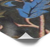 William Morris Evenlode Textile Floral Art Poster (Ecke)