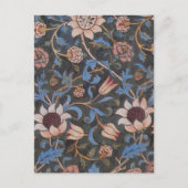 William Morris Evenlode Textile Floral Art Postkarte (Vorderseite)