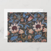 William Morris Evenlode Textile Floral Art Postkarte (Vorne/Hinten)