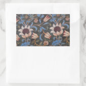 William Morris Evenlode Textile Floral Art Rechteckiger Aufkleber (Tasche)