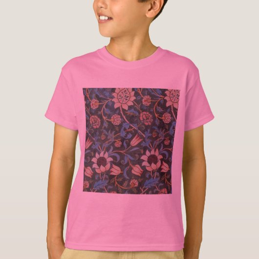 William Morris Evenlode Textile Floral Art T-Shirt (Vorderseite)