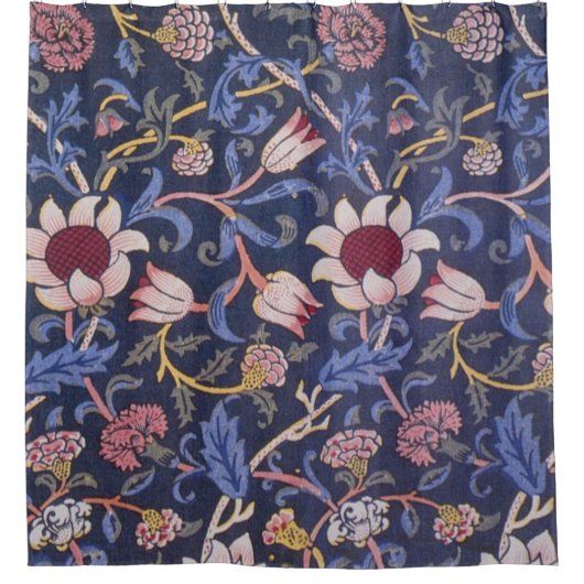 William Morris Evenlode Textile Pattern Duschvorhang (Vorderseite)