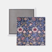 William Morris Evenlode Textile Pattern Magnet (Vorderseite/Rückseite)
