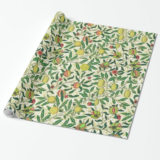 William Morris Exotic Frucht, Lemon Gelb Geschenkpapier (Ungerollt)