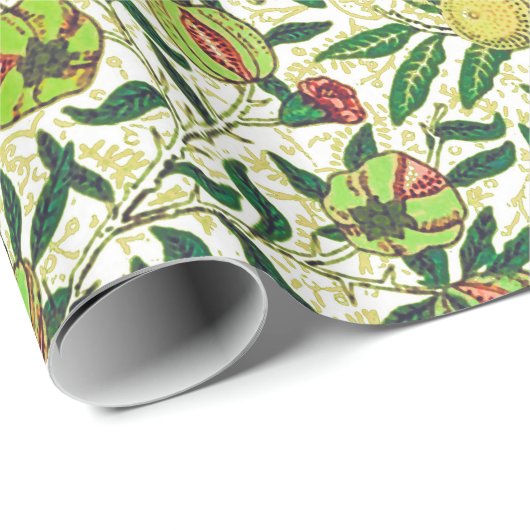 William Morris Exotic Frucht, Lemon Gelb Geschenkpapier (Rolleneckpunkt)