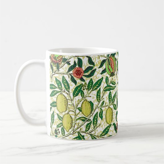 William Morris Exotic Frucht, Lemon Gelb Kaffeetasse (Links)