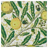 William Morris Exotic Frucht, Lemon Gelb Stoff (Nahaufnahme)