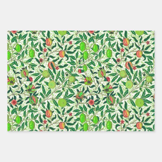William Morris Exotic Frucht, Lemon & Limon Geschenkpapier Set (Vorderseite 2)