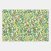 William Morris Exotic Frucht, Lemon & Limon Geschenkpapier Set (Vorderseite)