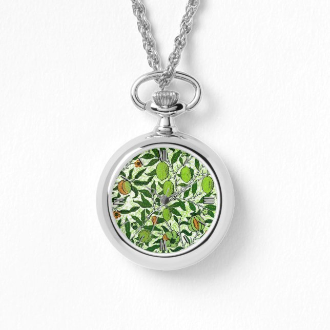 William Morris Exotic Frucht, Limettengrün Armbanduhr (Vorderseite)