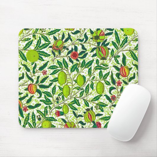 William Morris Exotic Frucht, Limettengrün Mousepad (Mit Mouse)