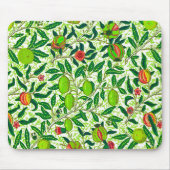 William Morris Exotic Frucht, Limettengrün Mousepad (Vorne)