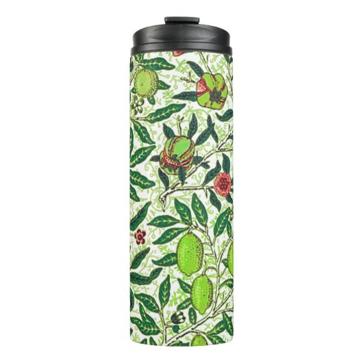 William Morris Exotic Frucht, Limettengrün Thermosbecher (Vorderseite)