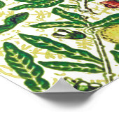 William Morris Exotic Frucht, Zitronen und Pfirsic Poster (Ecke)