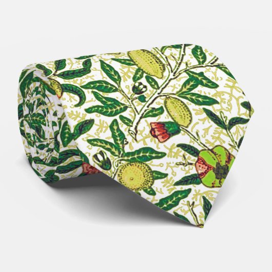 William Morris Exotic Frucht, Zitronengelb Krawatte (Gerollt)