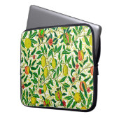 William Morris Exotic Frucht, Zitronengelb Laptopschutzhülle (Vorderseite Links)