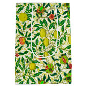 William Morris Exotic Frucht, Zitronengelb Mittlere Geschenktüte (Rückseite)
