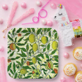 William Morris Exotic Frucht, Zitronengelb Pappteller (Party)
