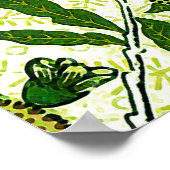 William Morris Exotic Frucht, Zitronengelb Poster (Ecke)