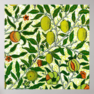 William Morris Exotic Frucht, Zitronengelb Poster