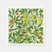 William Morris Exotic Frucht, Zitronengelb Serviette (Vorderseite)