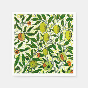 William Morris Exotic Frucht, Zitronengelb Serviette