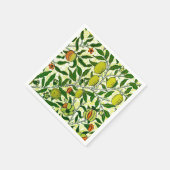 William Morris Exotic Frucht, Zitronengelb Serviette (Ecke)