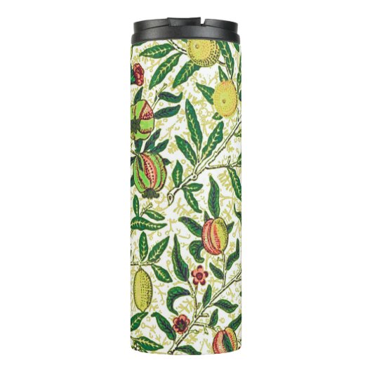 William Morris Exotic Frucht, Zitronengelb Thermosbecher (Rückseite)